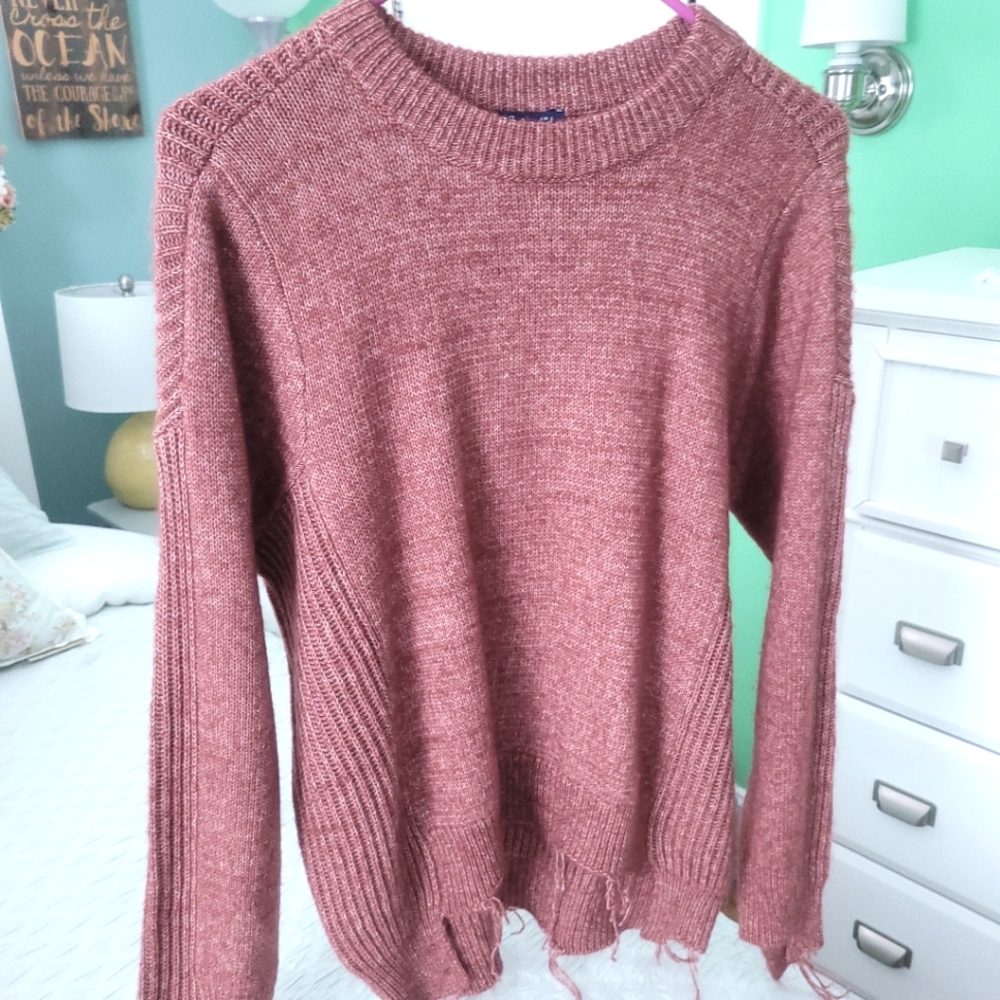Splendid fringed sweater